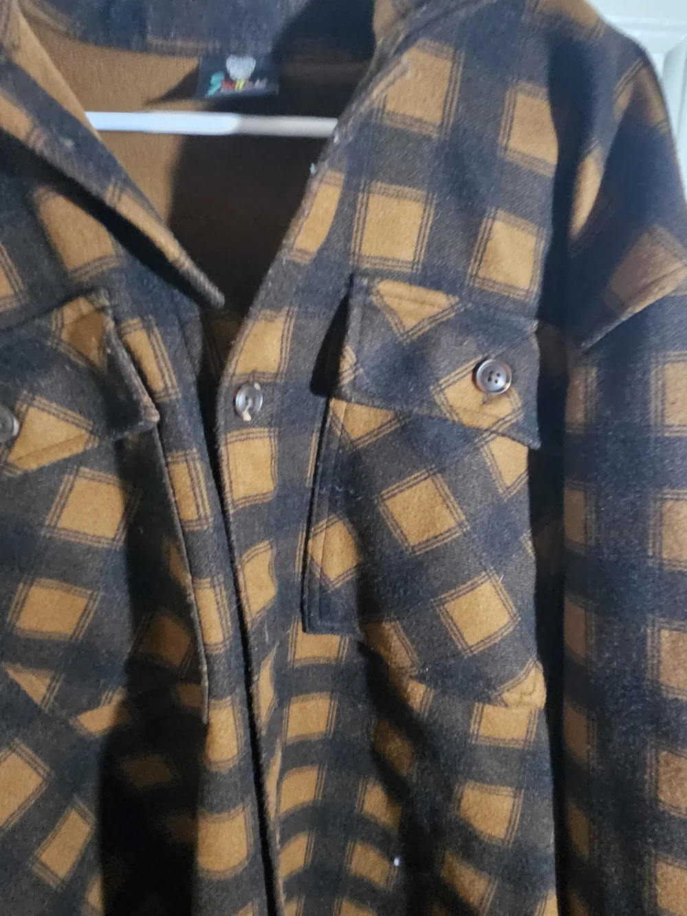 SWITCH Men's Black & Brown Plaid Jacket Coat